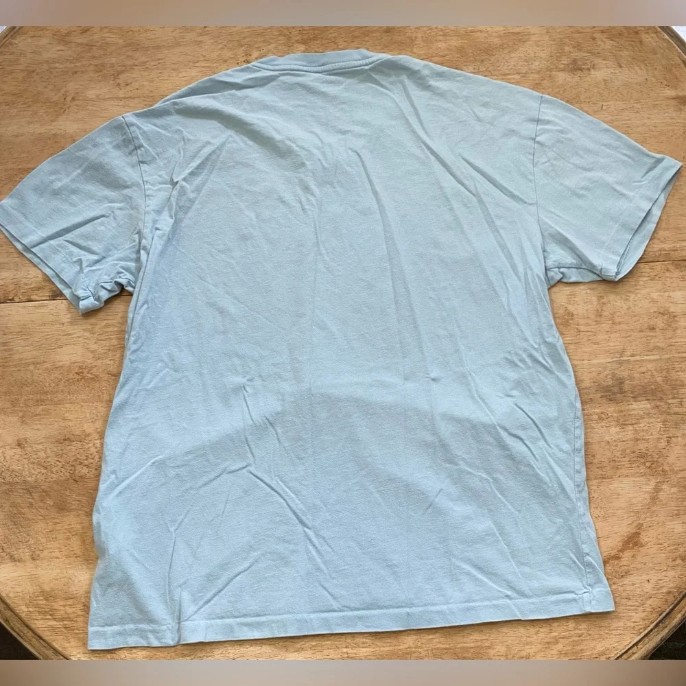 Polo by Ralph Lauren Men’s Medium Soft Blue  100% Cotton V-Neck Short Sleeve Tee
